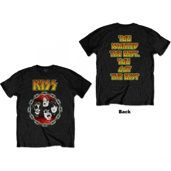 Image of KISS - You Wanted The Best Unisex Large T-Shirt - Black