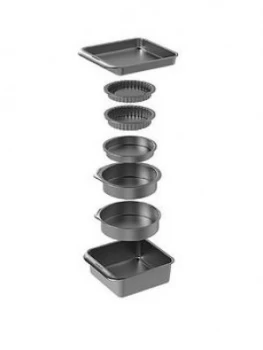 Image of Masterclass Smart Space 7 Piece Stackable Non-Stick Bakeware Set
