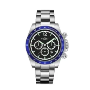 image of Rotary GB05440/72 Mens Henley Chronograph Steel Bracelet Wristwatch