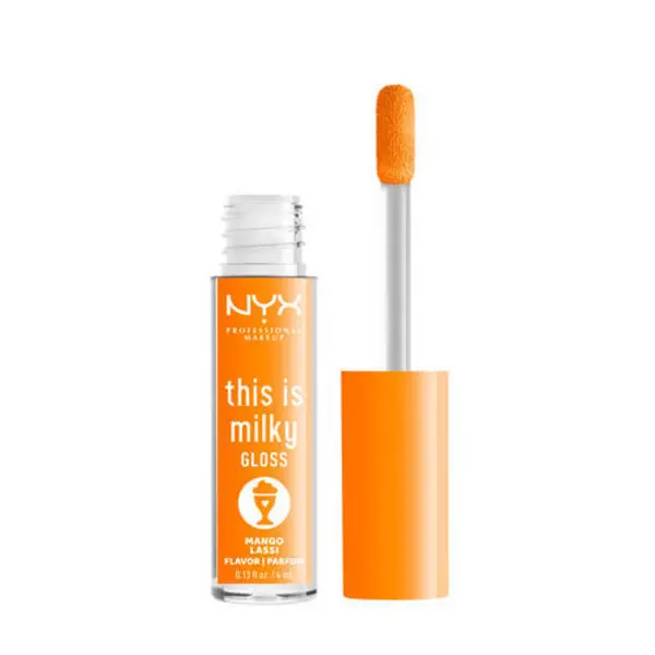 image of NYX Professional Makeup This Is Milky Gloss Vegan Lip Gloss Mango Lassi