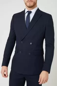 image of Mens Skinny Fit Db Navy Fine Stripe Suit Jacket