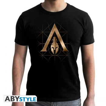 image of Assassins Creed - Crest Odyssey - Mens Medium T-Shirt - Black