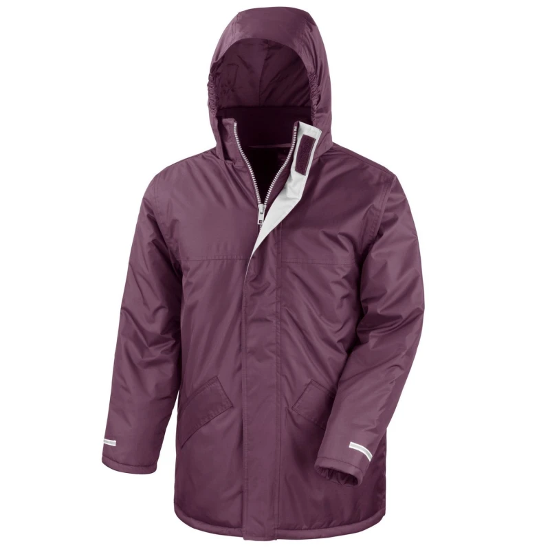 Image of Result Core Mens Winter Parka in Burgundy Size: XL Burgundy Male XL