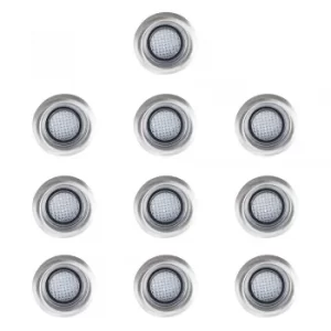 Image of 10 x 40mm Minisun Blue LED Decking Lights