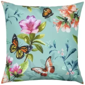 image of Butterfly Outdoor Cushion Duck Egg