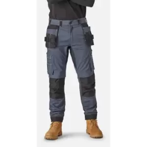 Image of Dickies Mens Holster Universal Flexible Work Trousers (30L) (Grey/Black)