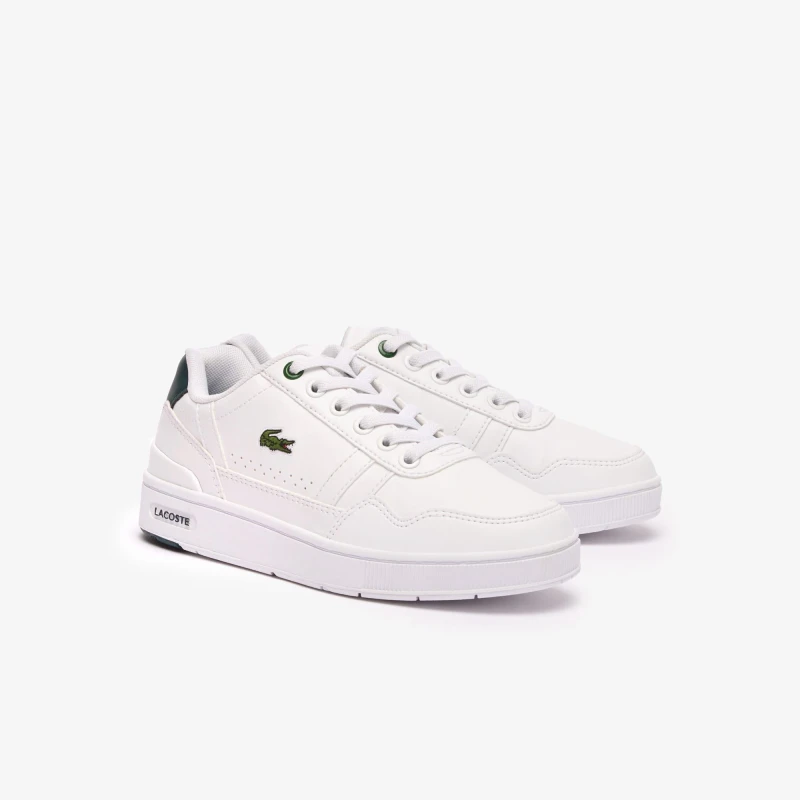Image of Lacoste Childrens T-Clip Trainers - White White C12.5