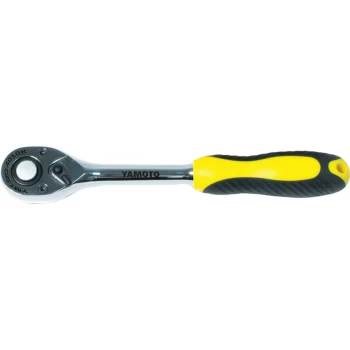 Image of 3/8" Sq. Dr. Q/R 72T Ratchet Handle - Rubber