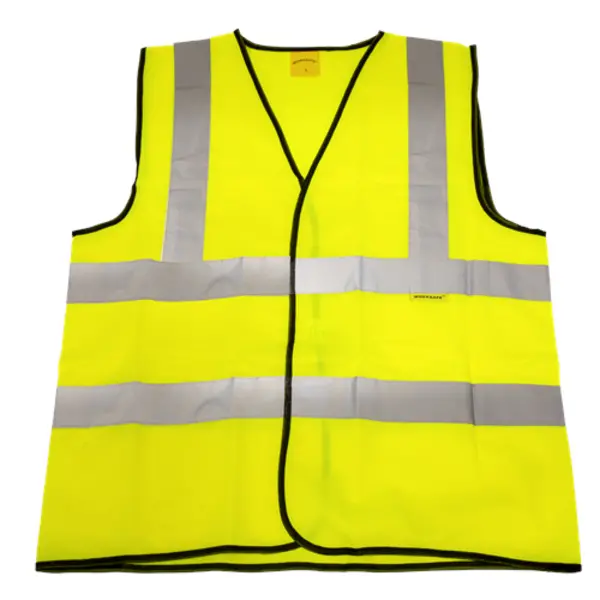 Worksafe Hi-Vis Waistcoat (Site and Road Use) Yellow - Large