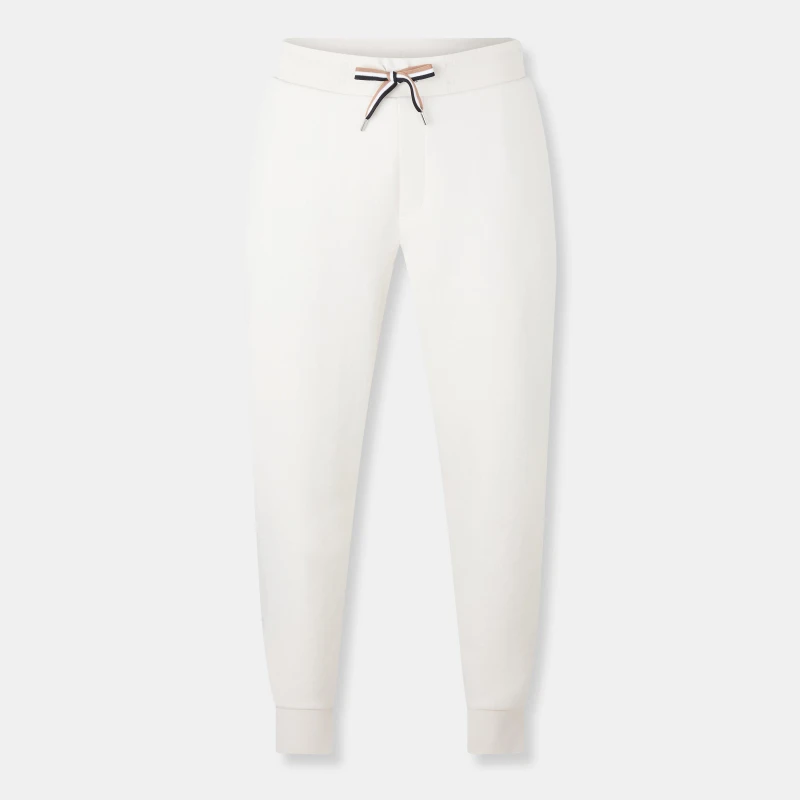 Image of Boss Mens Signature-Stripe Tracksuit Bottoms Open White male M