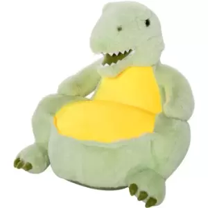Image of Homcom - Animal Kids Sofa Chair Cartoon Dinosaur with Armrest 60 x 55 x 59cm Green