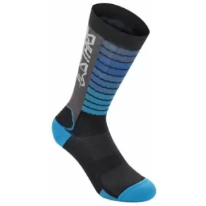 DROP SOCKS 22 2020: BLACK/AQUA M AP17067201097M - Alpinestars