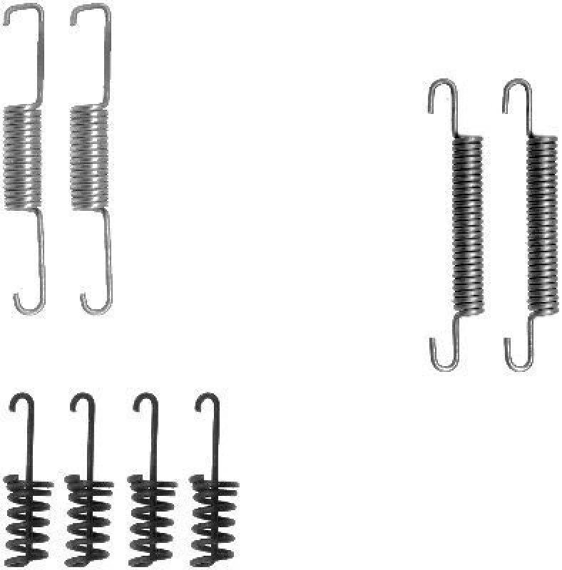 Image of HELLA Brake shoe fitting kit HELLA 8DZ 355 201-771