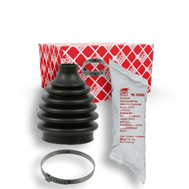 Image of FEBI BILSTEIN 06135 CV Boot Front Axle, Rubber Rubber Bellow,drive shaft (194)