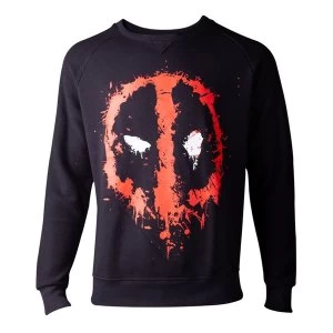 Image of Marvel Comics - Dripping Mask Mens Large Sweater - Black