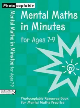 Image of Mental Maths in Minutes by Andrew Brodie Paperback