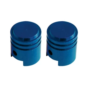 Image of Savage Piston Valve Caps Schrader Blue