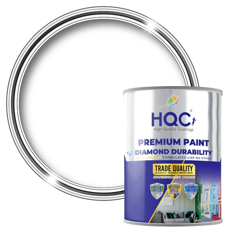 Image of HQC PAINTS Furniture Paint - 2.5L in Brilliant White Brilliant White Unisex 2.5L