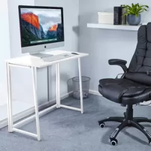 image of Neo White Foldable Compact Computer Wooden Desk