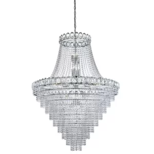 Image of Louis Philipe 28 Light Chandelier Chrome Finish, E14