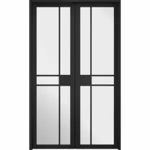 image of LPD (W) 24" Room Divider Black Greenwich W4 Internal Room Divider