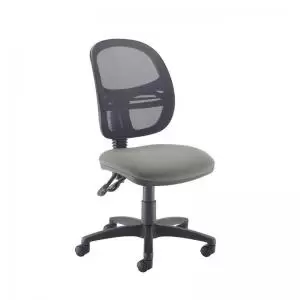 image of Jota Mesh medium back operators chair with no arms - Slip Grey