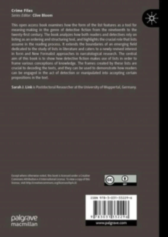 Image of A Narratological Approach to Lists in Detective Fiction Paperback / softback