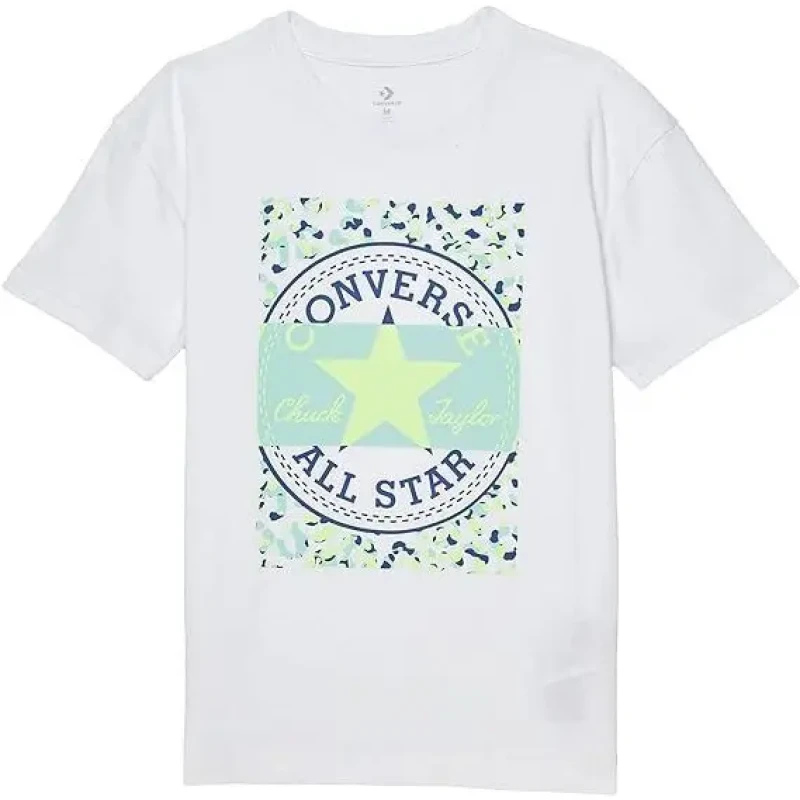 Image of Converse Girl boyfriend T-Shirt Converse Graphic Blanc Female 13/15 ans