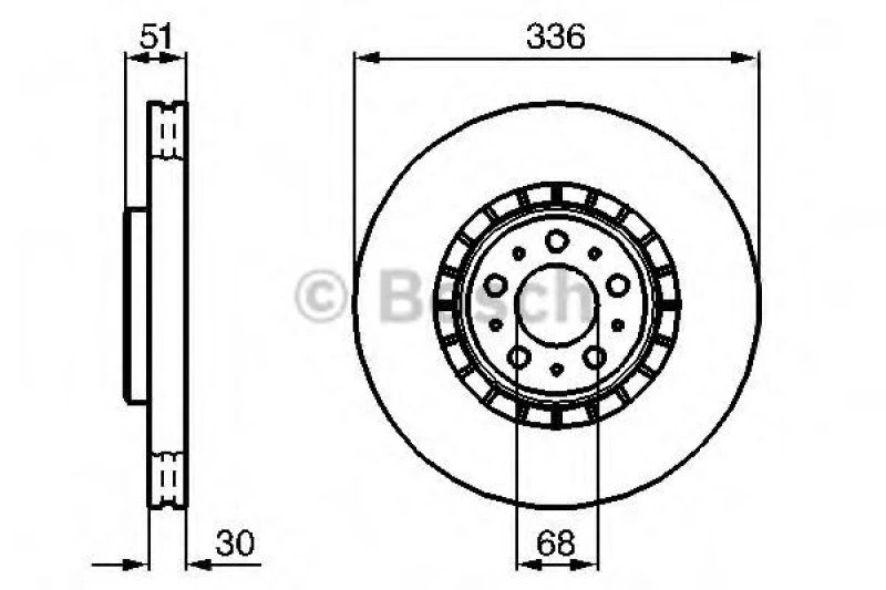 Image of Brake disc Bosch 0 986 479 202