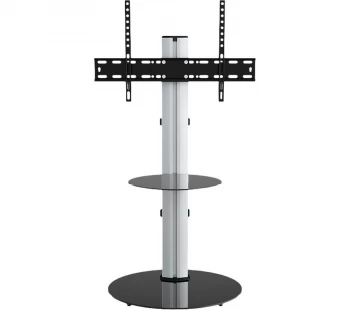 Image of AVF Eno FSL600ENSB 600 mm TV Stand with Bracket - Silver & Black
