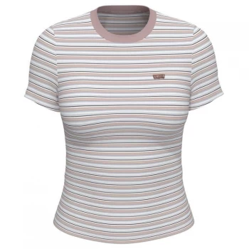 image of Levis Ribbed Baby T Shirt - COCO STRIPE