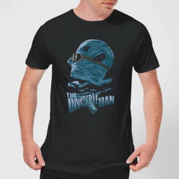 image of Universal Monsters The Invisible Man Illustrated Mens T-Shirt - Black - 3XL - Black