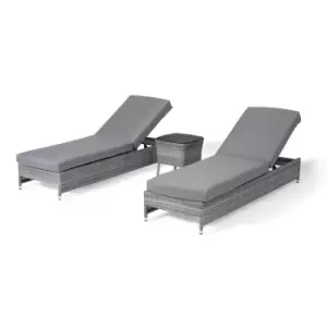 image of Maze Santorini Sunlounger Grey