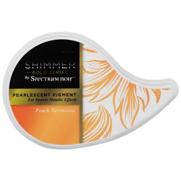 Image of Crafter's Companion Gold Shimmer Pigment Ink Pad Orange Peach Terracotta