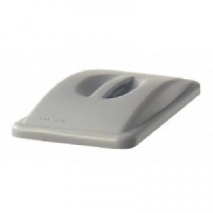 Image of Rubbermaid Slim Jim Handle Top Lid Grey 2688-88-GRY
