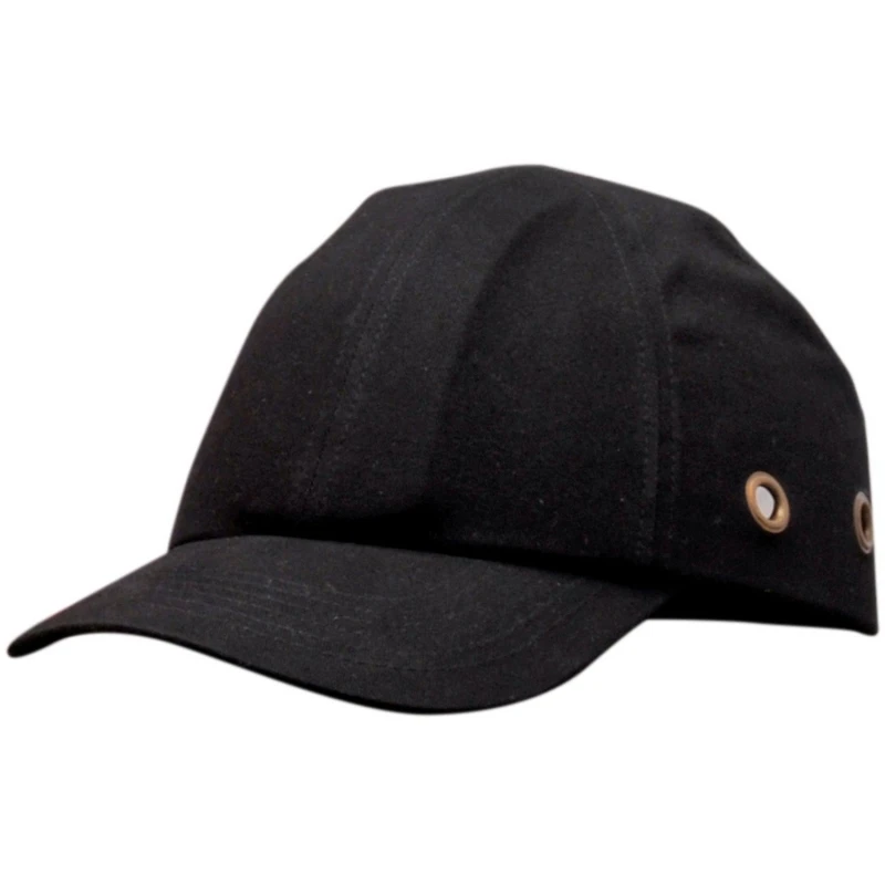 Image of Portwest Mens Safety Bump Baseball Cap Pack of 2 in Black Male One Size