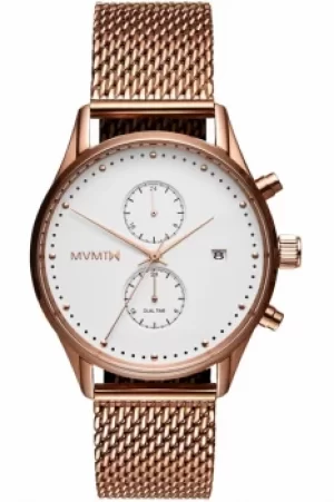 image of MVMT White Rose Voyager Watch MV01-RGM