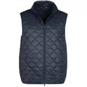 Image of Barbour Mens Essential Diamond Quilted Gilet Navy Large