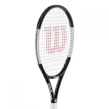 image of Wilson Federer Open 105 Tennis Racket - Black/White