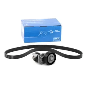 Image of SKF V-ribbed belt set VKMA 31058 Serpentine belt kit,Auxiliary belt kit VW,SKODA,SEAT,POLO (9N_),Polo Limousine (9A4, 9A2, 9N2, 9A6)