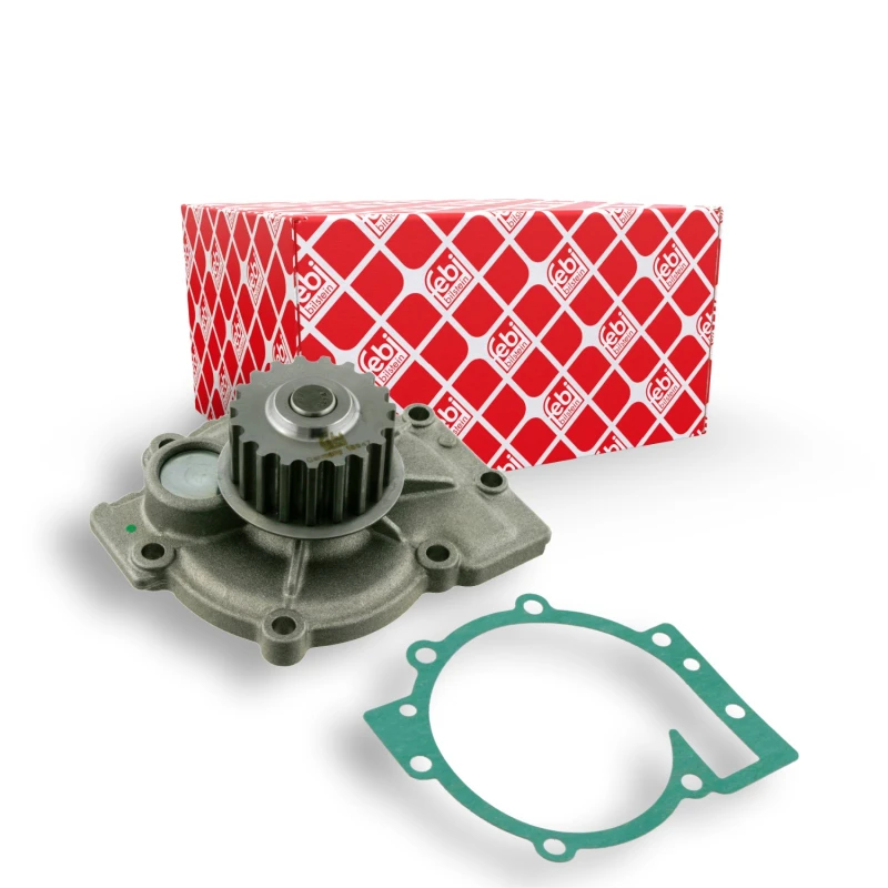 Image of FEBI BILSTEIN 15947 Water pump Number of Teeth: 19, Cast Aluminium, with gasket/seal Cast Aluminium Water Pump (1260)
