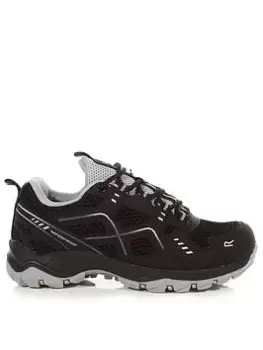 Image of Regatta Vendeavour ES Waterproof Junior Low Boot, Black/Grey, Size 12 Younger