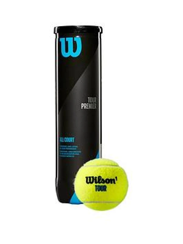 Image of Wilson Tour Premier All Court Tennis Balls - Tube of 4
