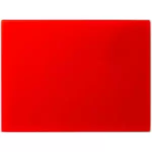 image of Harbour Housewares - Glass Kitchen Chopping Board - 40 x 30cm - Red