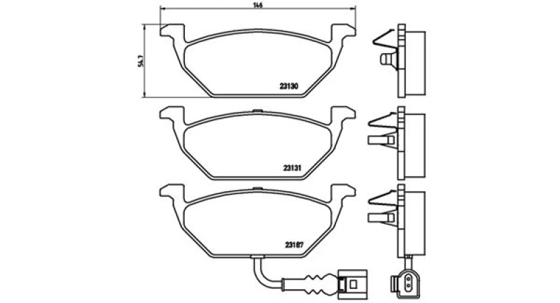 Image of MAGNETI MARELLI Brake pad set MAGNETI MARELLI 363700485072