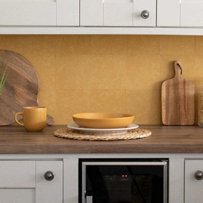 Image of D C Fix Self Adhesive Vinyl Wall Tiles Cement Gold Gold unisex 0.42 SQM