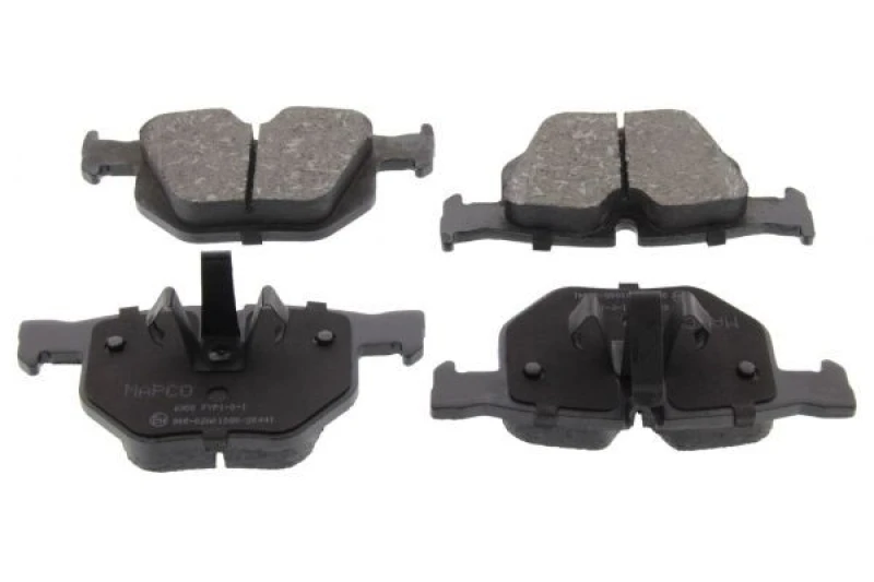 Image of MAPCO 6900 Brake pad set Rear Axle, prepared for wear warning indicator, with anti-squeak plate Brake Pad Set,disc brake (402)