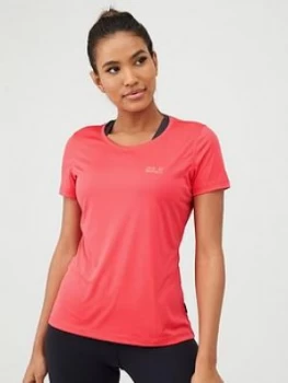 Image of Jack Wolfskin Tech Tee - Red
