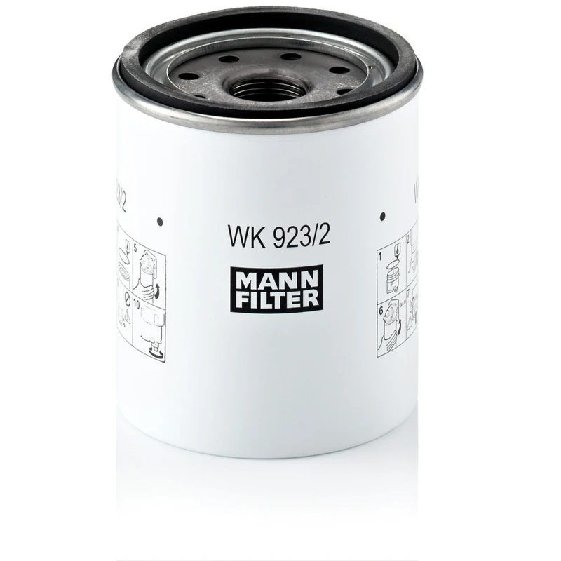 Image of MANN-FILTER WK 923/2 x Fuel Filter with gasket/seal Fuel filter (9)