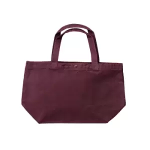 image of Bags By Jassz Small Canvas Shopper (One Size) (Wine)